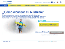 Tablet Screenshot of capitaltunumero.cl